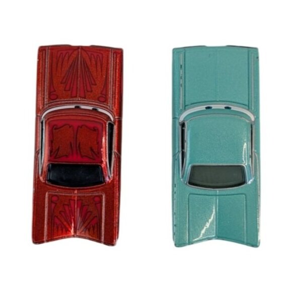 Disney Pixar Cars Diecast Chevrolet Chevy Impala Lot of 5 Red Purple Green Teal - Picture 8 of 13